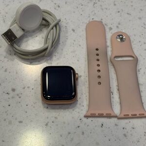 Apple Smartwatch with Rose Gold Case and Pink Band